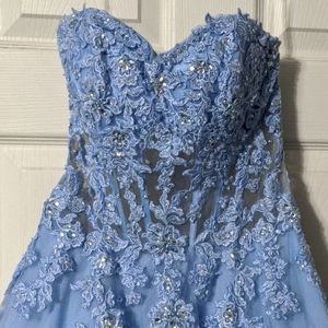Blue prim dress